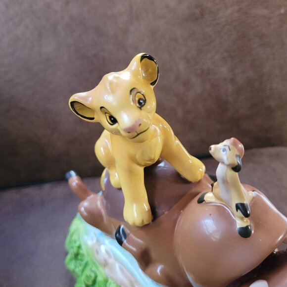 Pumbaa Simba Timon Music Box The Lion King Disney Hakuna Matata 1994 Schmid - Picture 6 of 6